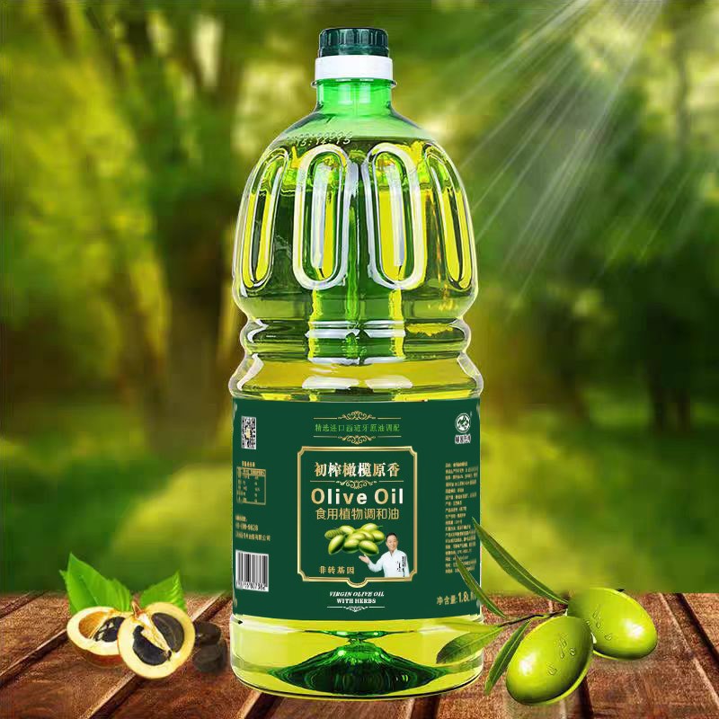 威廉希尔williamhill 初榨橄榄原香食用植物协调油 1.8L