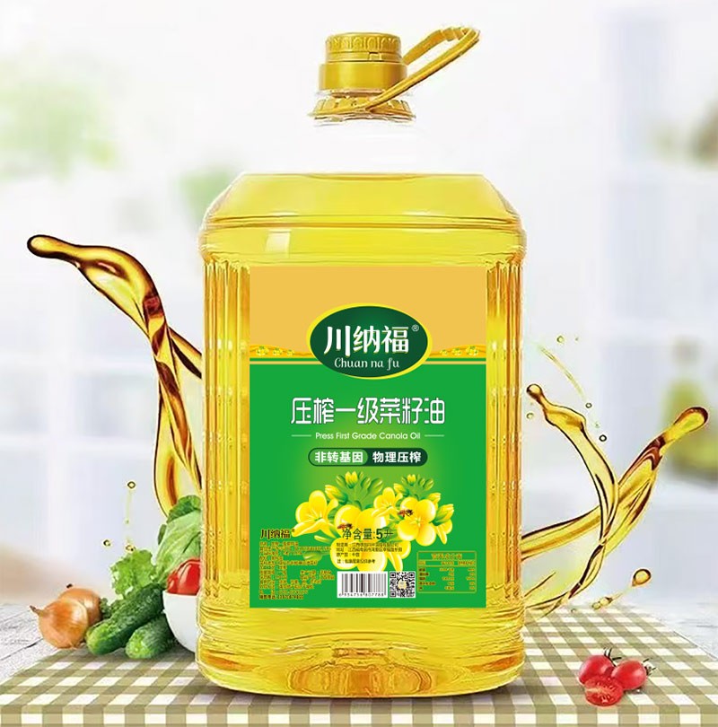 川纳福 压榨一级菜籽油 5L