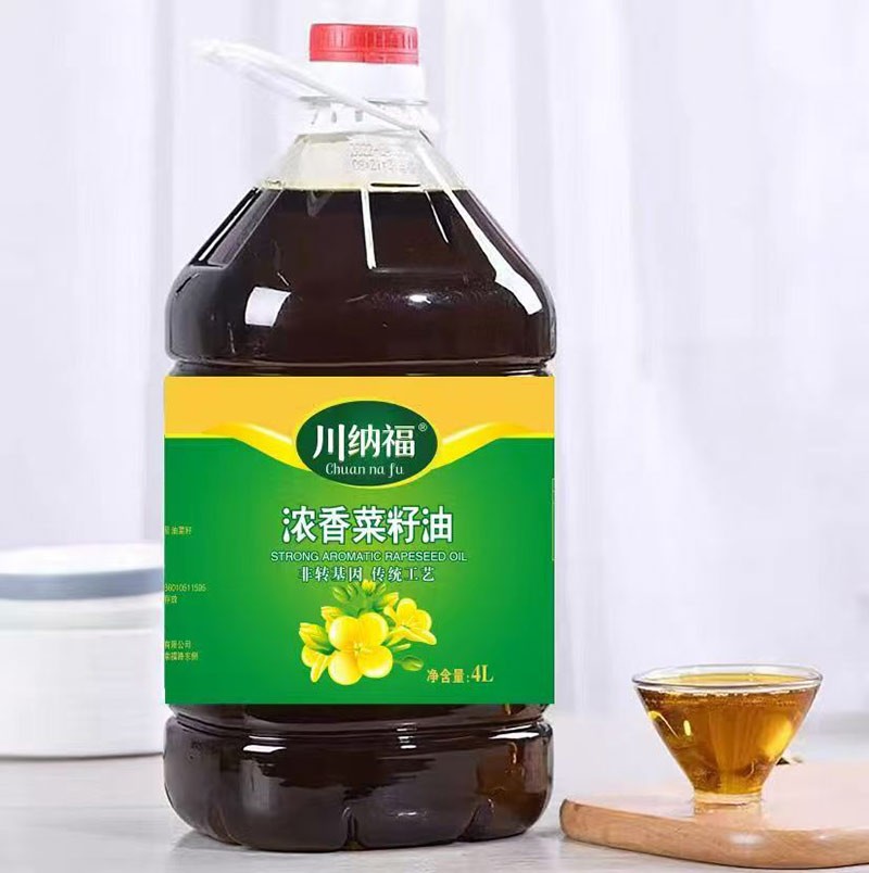 川纳福 浓香菜籽油 4L