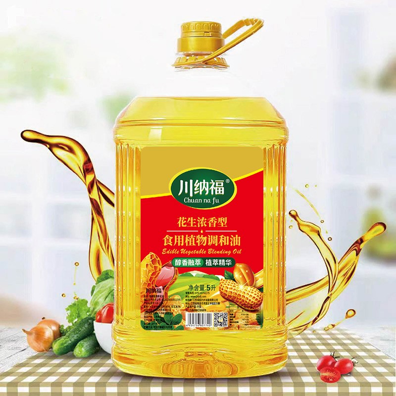 川纳福 花生浓香型 食用植物协调油 5L